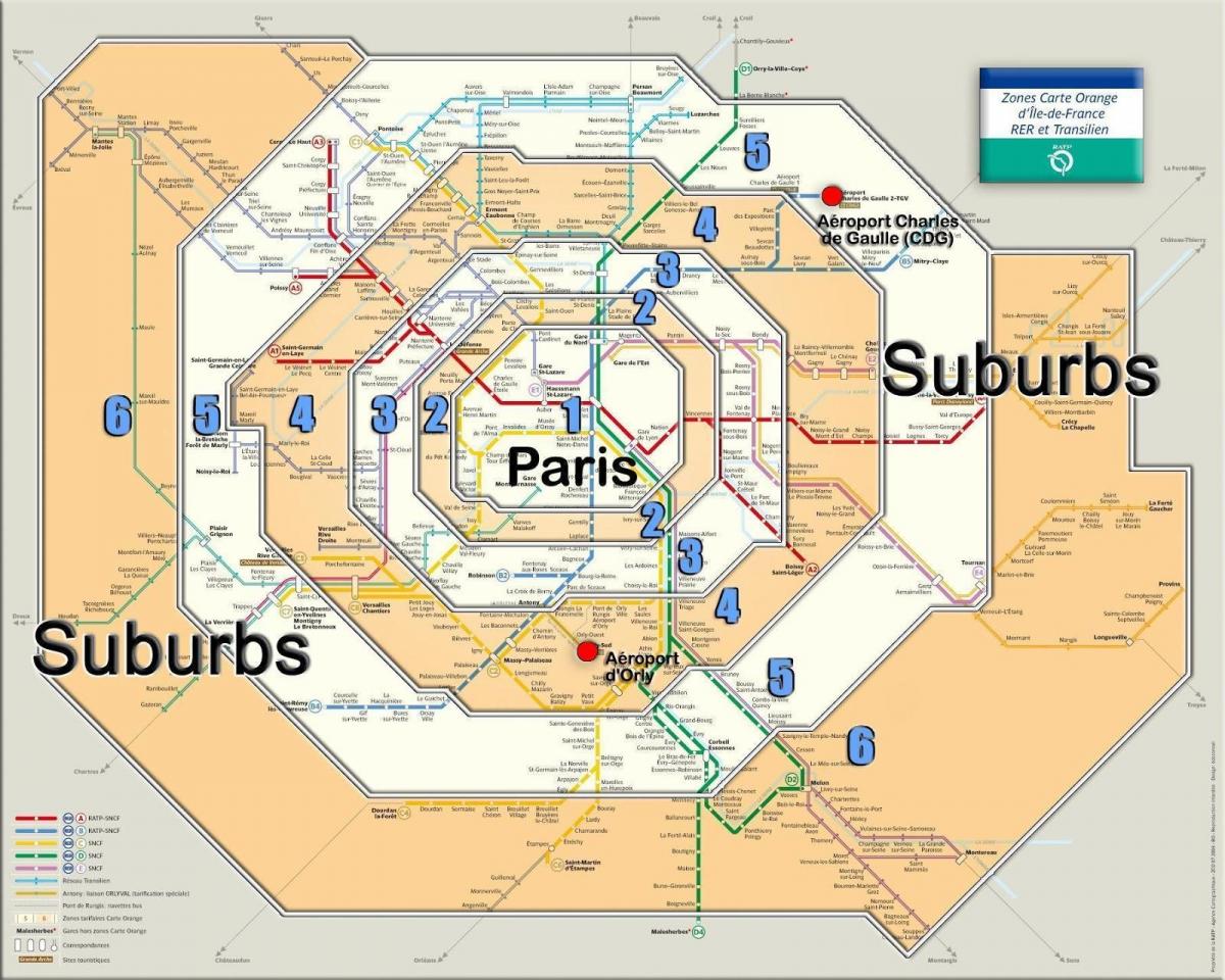 باريس-المنطقة 1 خريطة