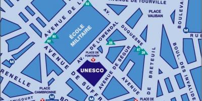 خريطة اليونسكو في باريس