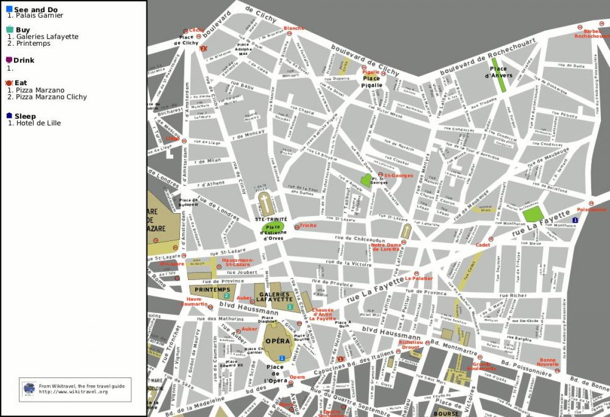 خريطة أوبرا باريس