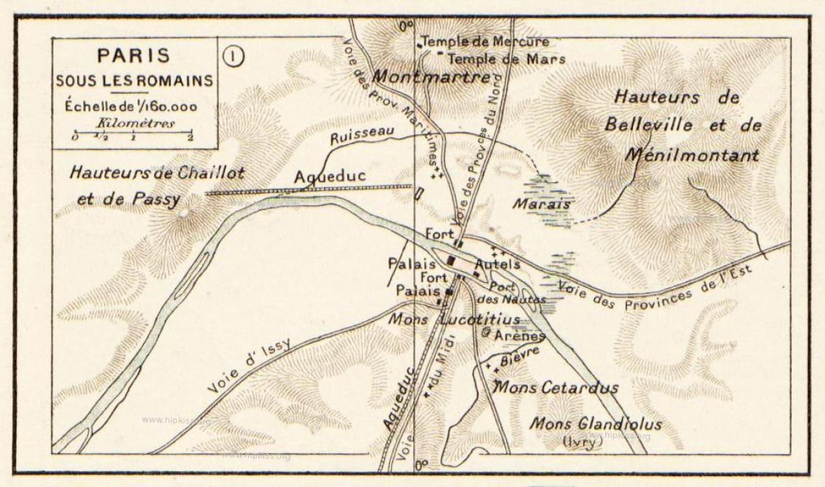 خريطة الرومانية باريس