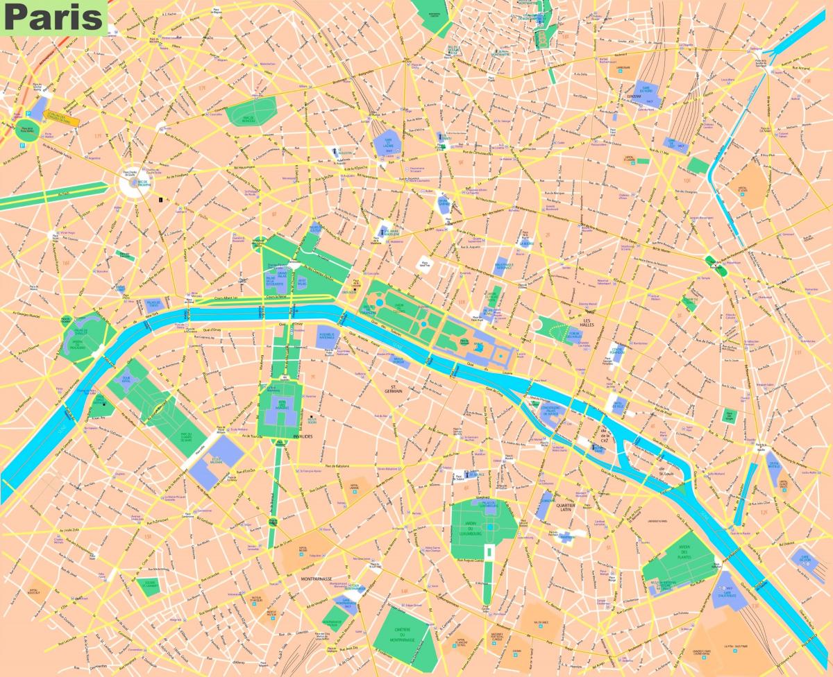 خريطة الشارع باريس فرنسا