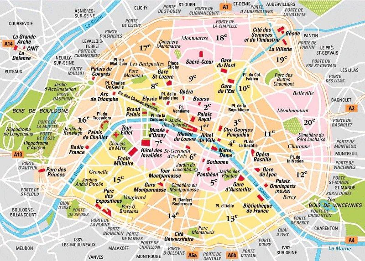 خريطة باريس 