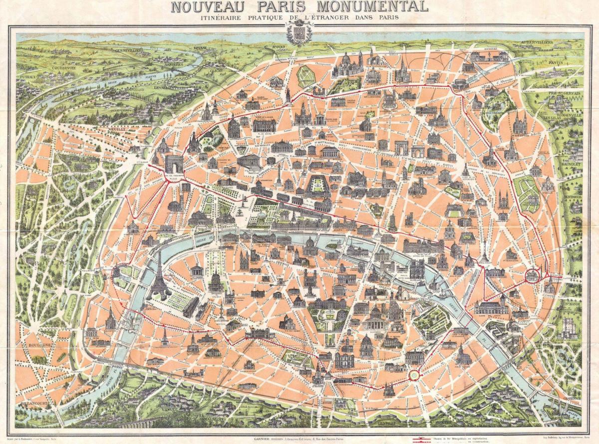 خريطة باريس 1800