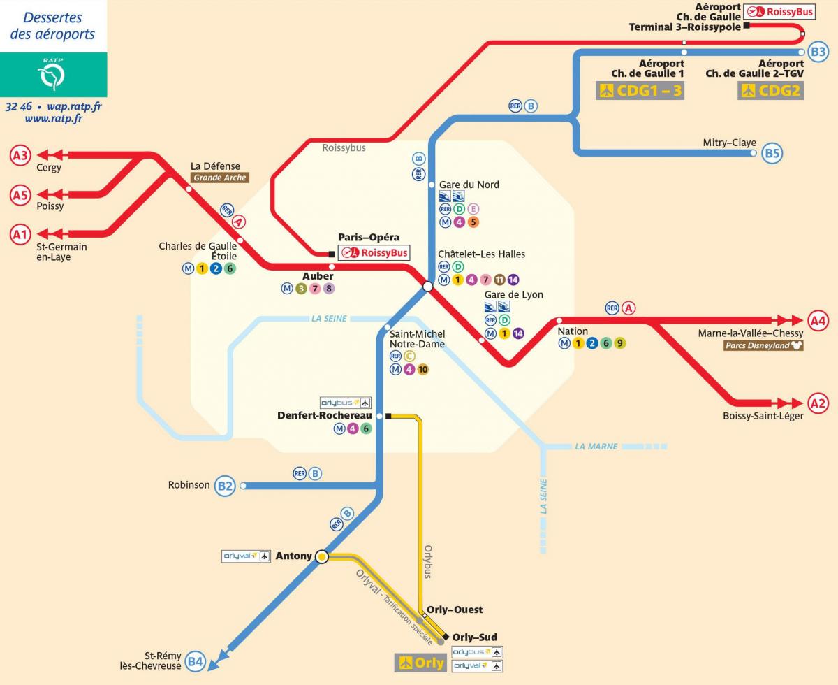 باريس محطات القطار الرئيسية خريطة