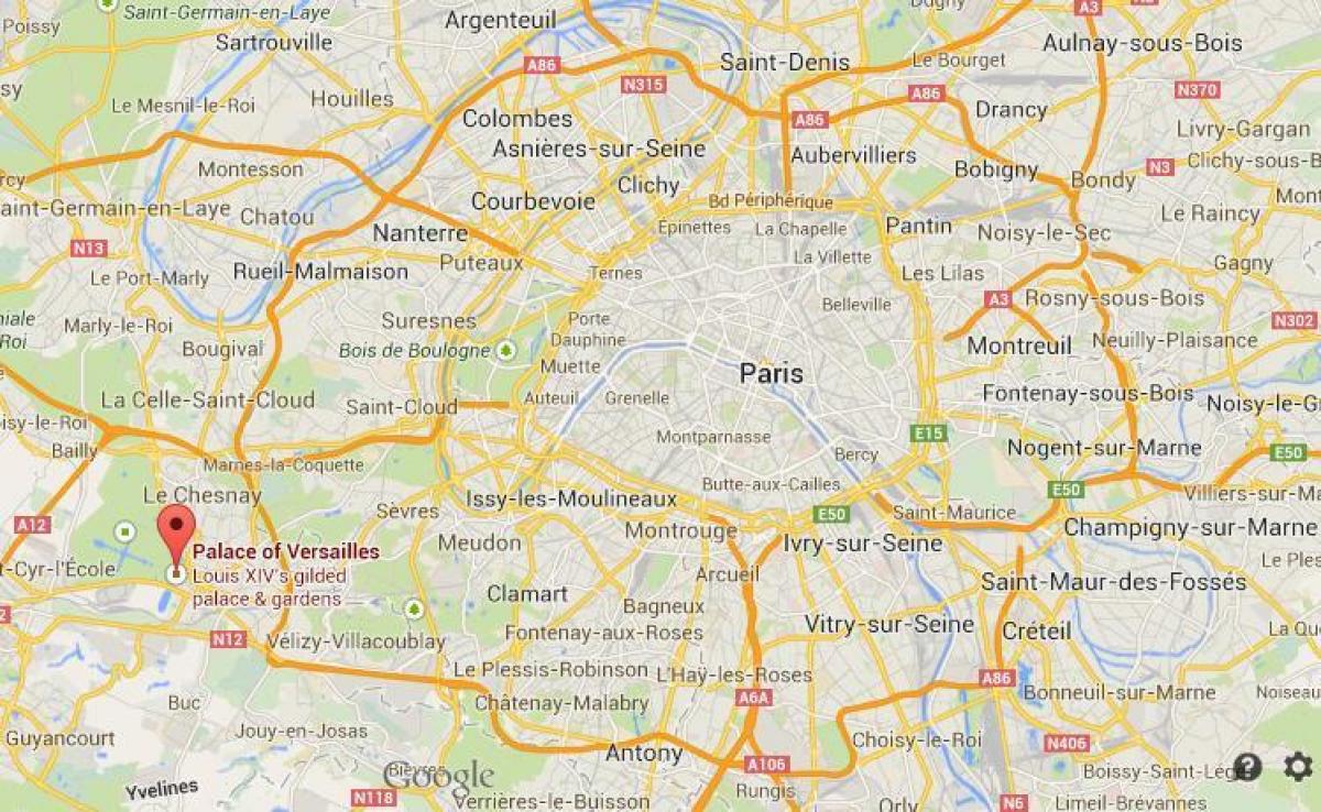 خريطة فرساي باريس