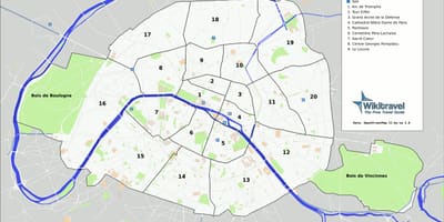 باريس الحدائق خريطة