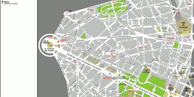 خريطة 8th الدائرة باريس