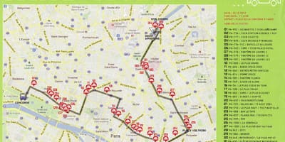 خريطة شارع الفن باريس 