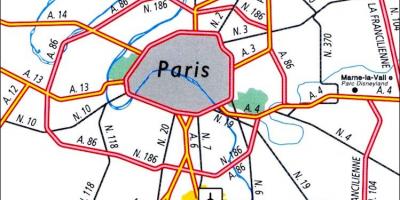 مطار باريس المواقع خريطة