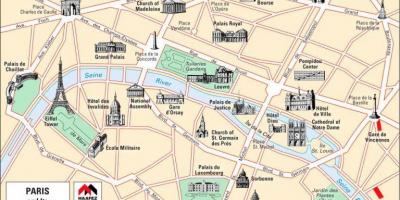 خريطة باريس الكنائس 