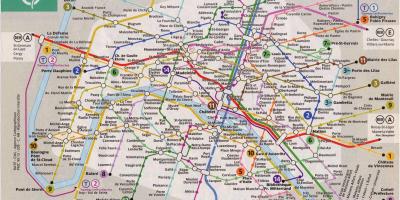 باريس خط القطار خريطة