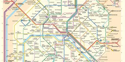 خريطة محطة مترو في باريس