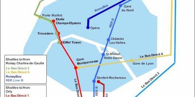 خريطة باريس نورد محطة القطار