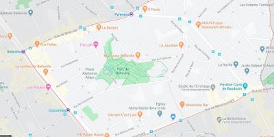 خريطة بيلفيل باريس